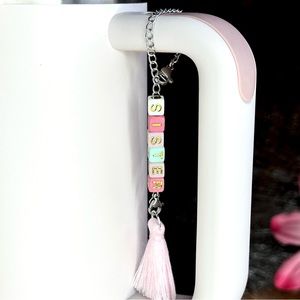 Personalized Tassel Tumbler Charm Tumbler Jewelry Stanley Cup Accessories Name